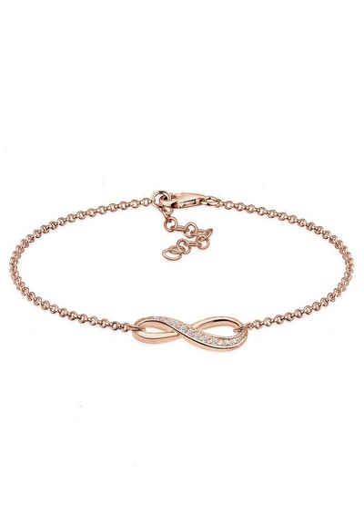 Elli Armband Infinity/Unendlichkeit mit Zirkonia 925 Silber