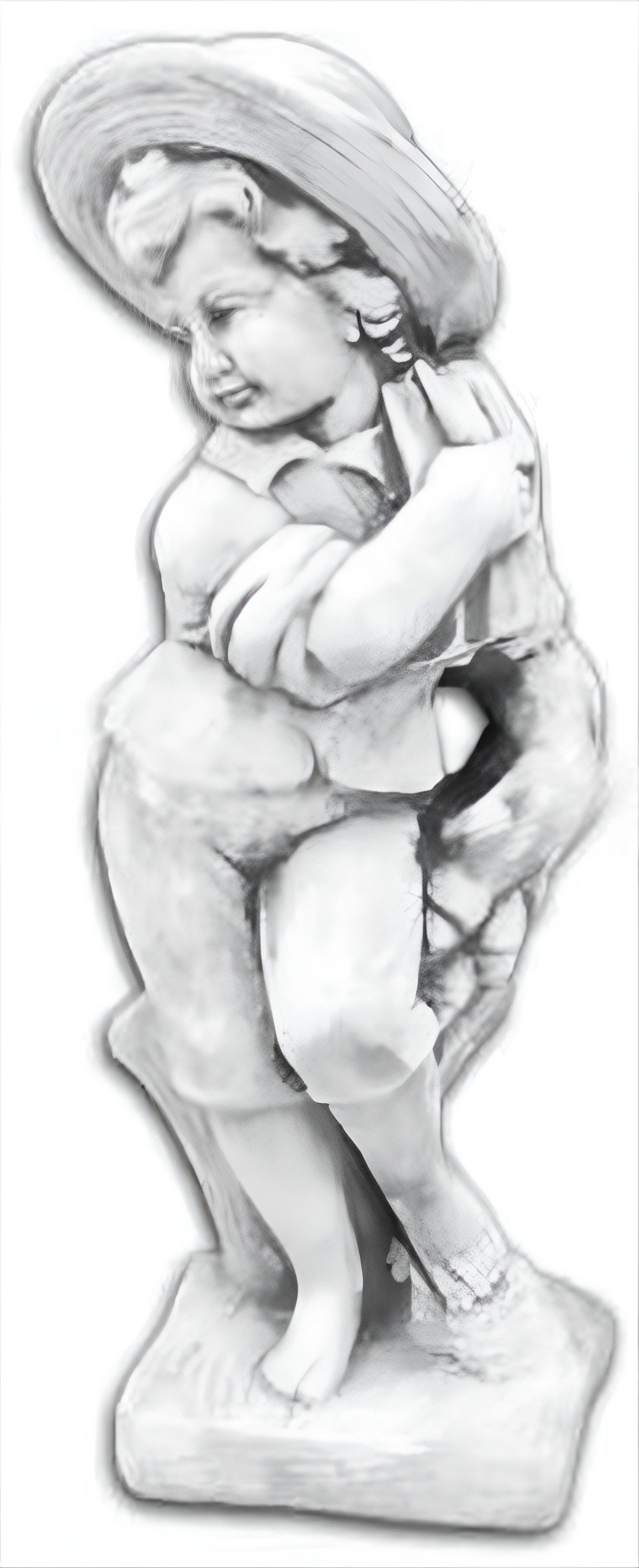 Xlmoebel Skulptur Junge Gartenfigur aus hochwertigem Material in dynamischem Design (Skulptur), Hergestellt in Europa