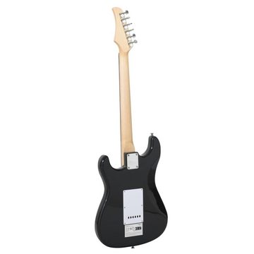 vidaXL Akustikgitarre E-Gitarre für Anfänger mit Tasche Braun und Weiß 44 39