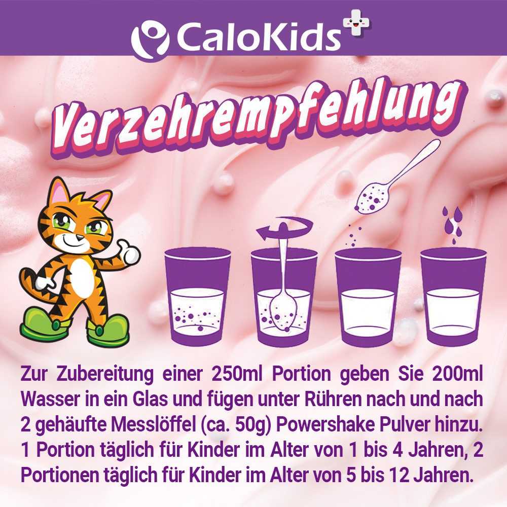 CaloVital CaloKids+ – Premium Kinder-Trinknahrung für Wachstum und Entwicklung Pulver, 500 g