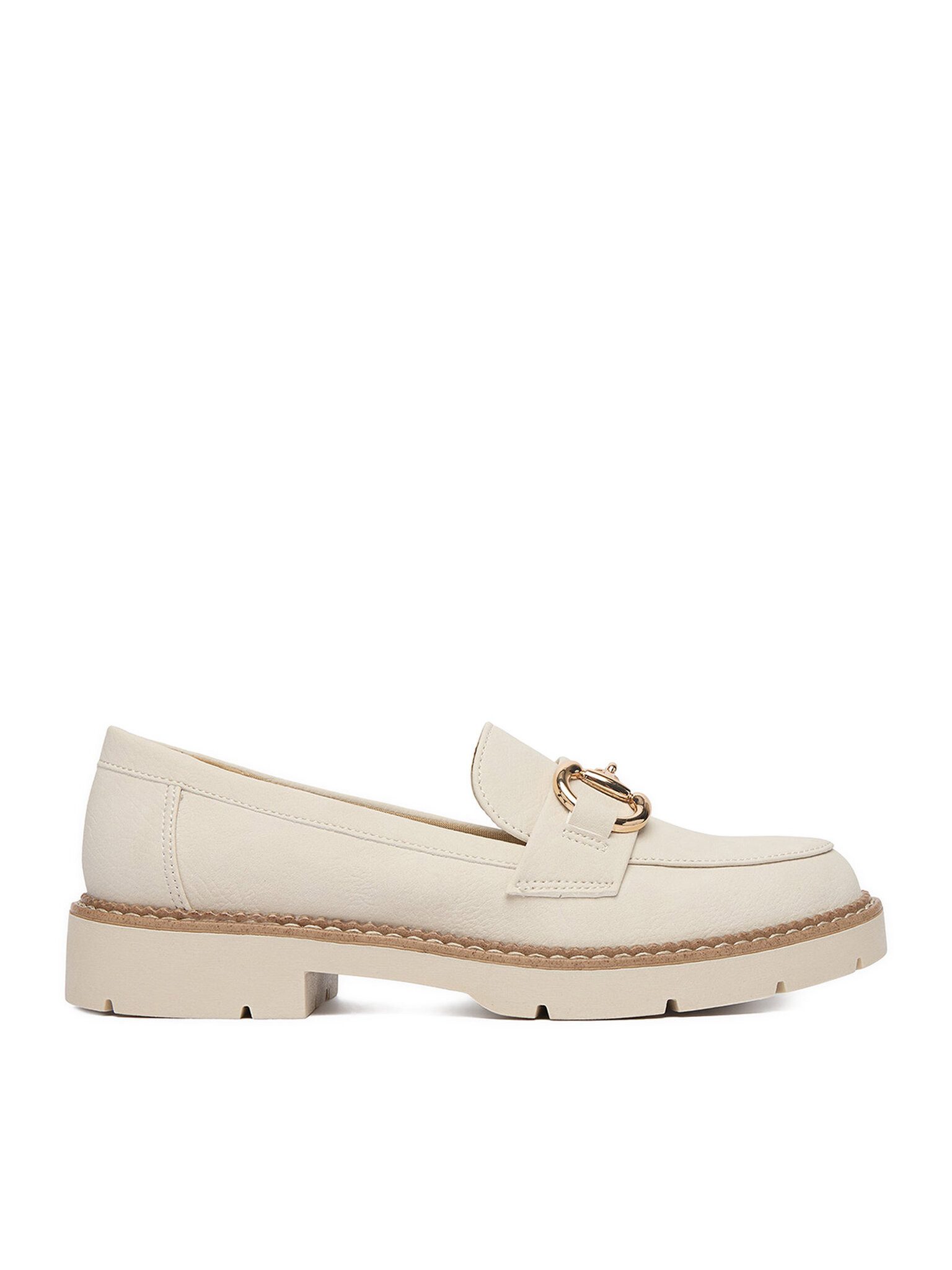 Jenny Jenny Damen-Loafers Écru Beige Mokassin