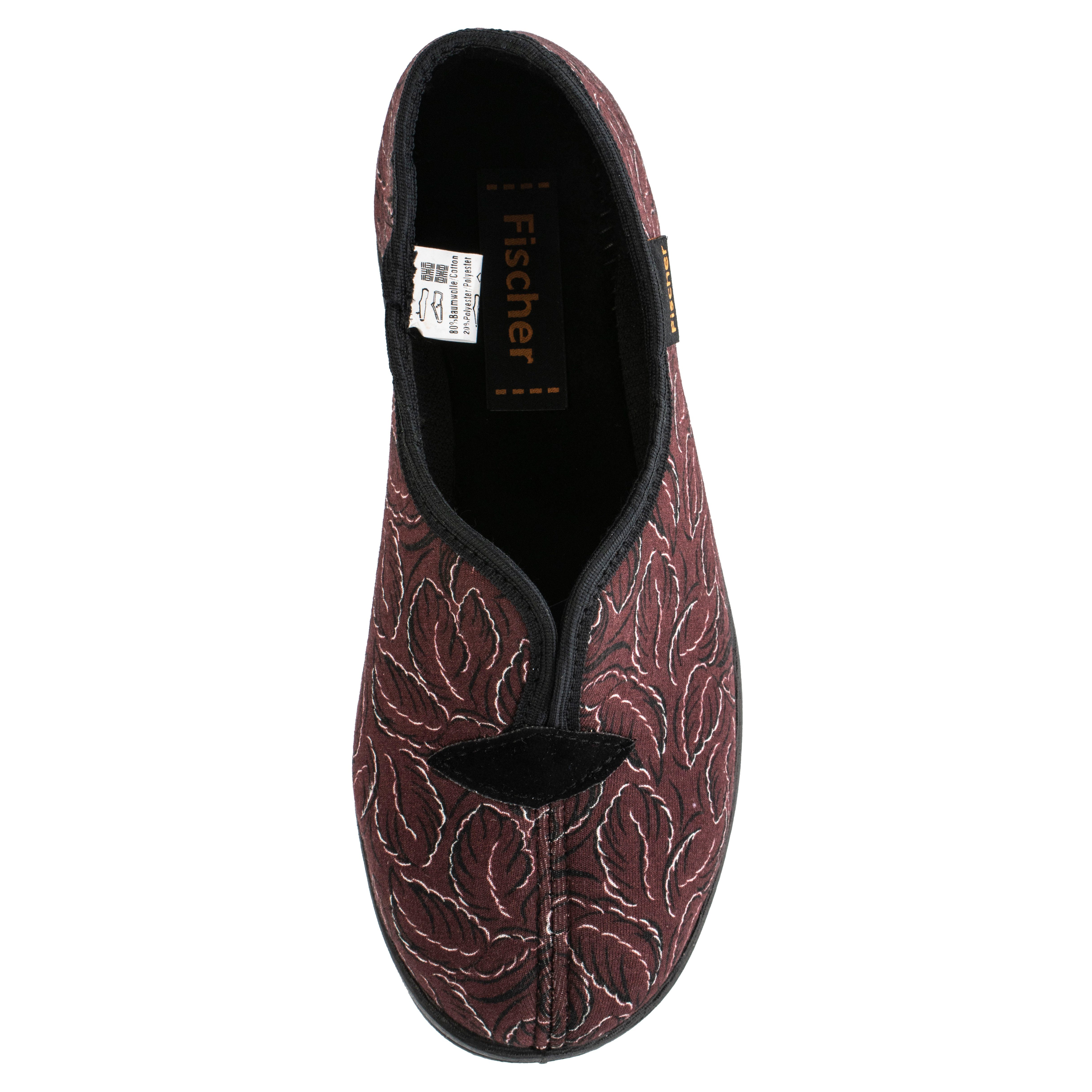 Fischer-Markenschuh Dora Hausschuh Microstretch, Textilfutter, Weite H, zum Schlupfen