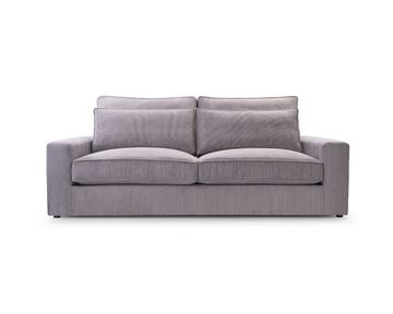 Deine Möbel 24 Sofa Couch KOS im Cord, inkl. Kissen; Abmessungen: 221 x 104 cm, 3 - Sitzer