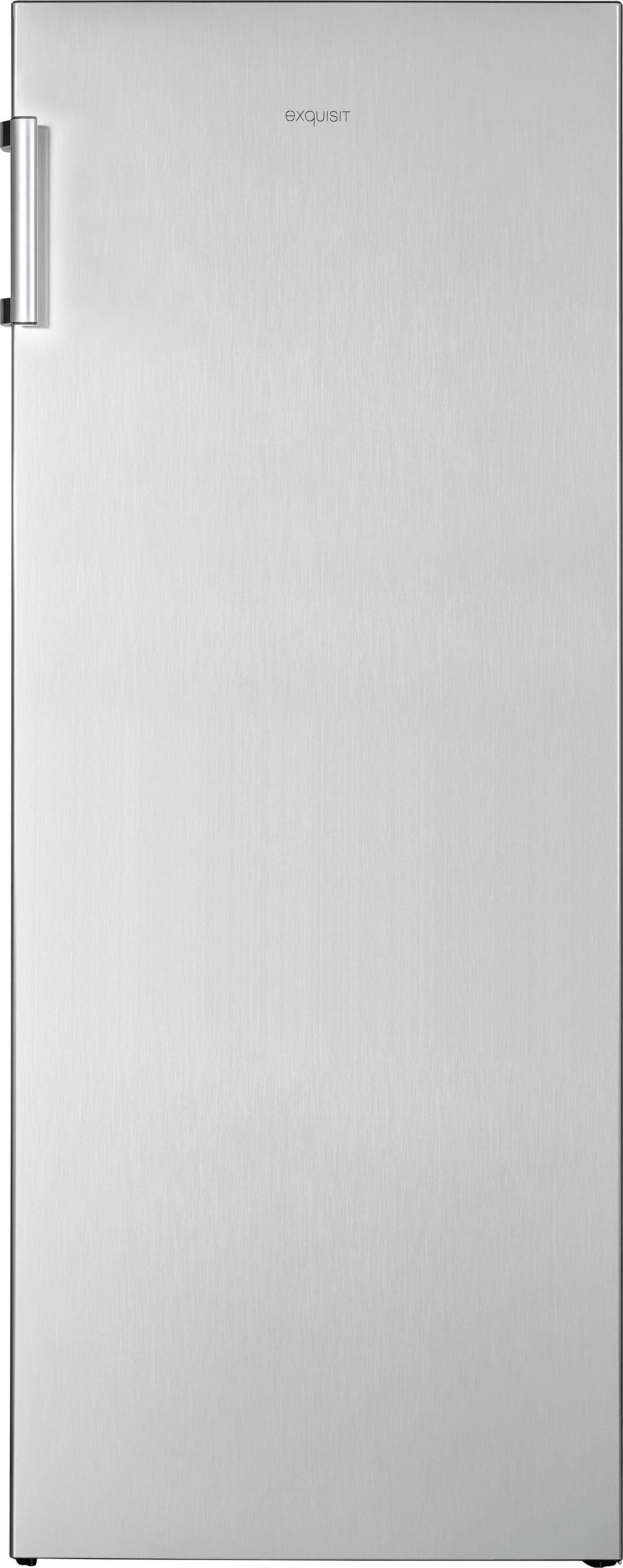 Vollraumkühlschrank breit KS320-V-H-010E, cm edelstahl hoch, 143,4 cm exquisit 55