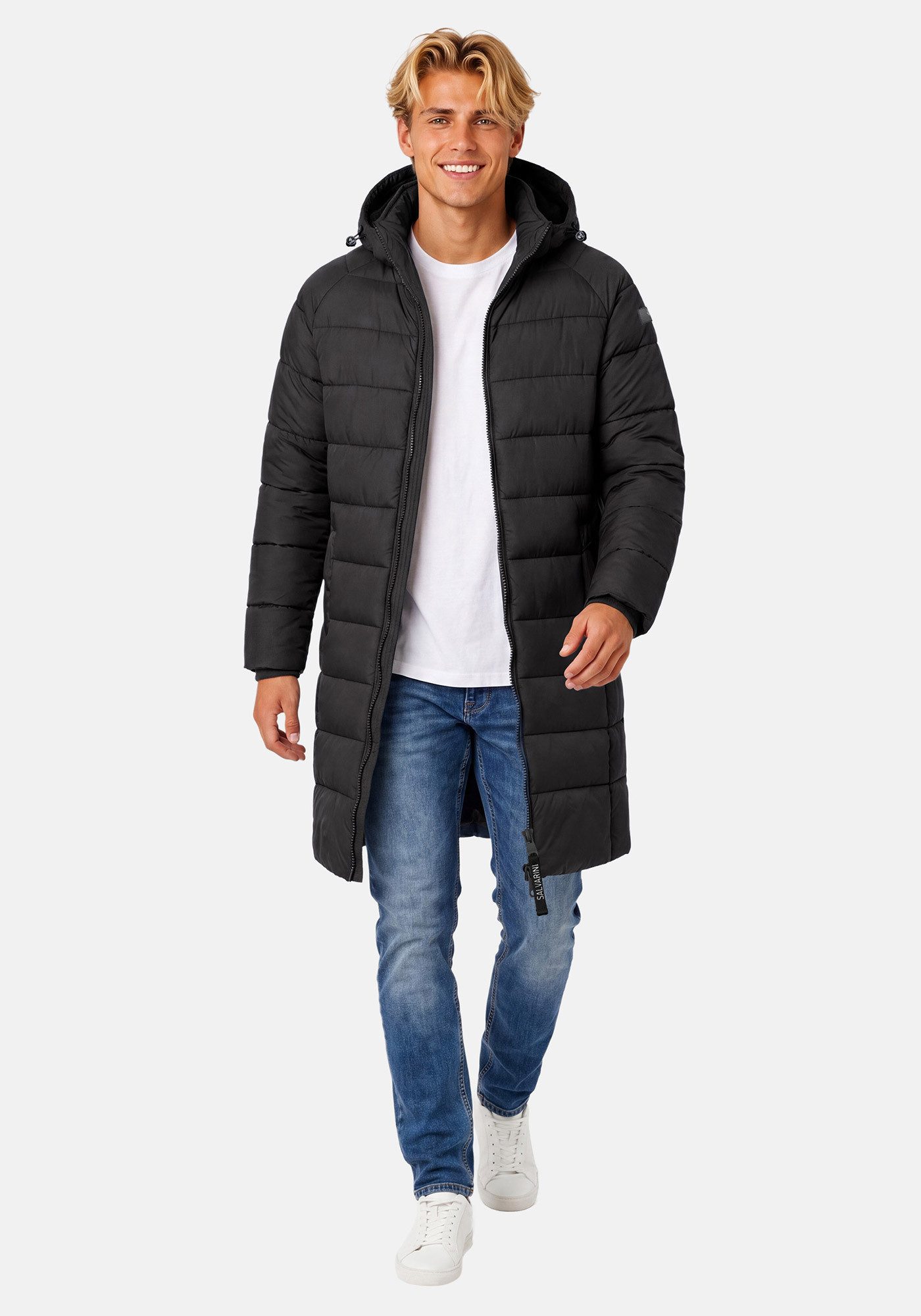 Alessandro Salvarini Winterjacke ASLoongi mit warmem Teddyfell und abnehmbarer Kapuze