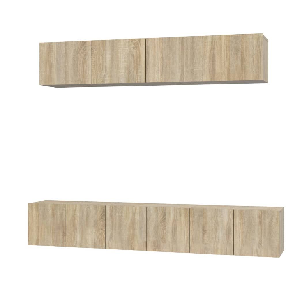 vidaXL TV-Schrank 5-tlg. TV-Schrank-Set Sonoma-Eiche Holzwerkstoff günstig online kaufen