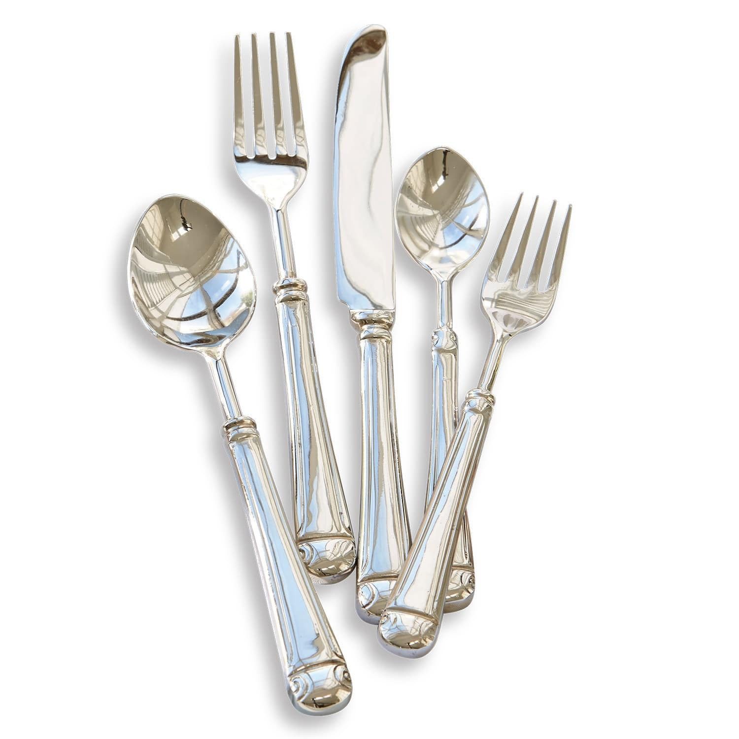 Mirabeau Besteck-Set Besteck Eriat silber, Edelstahl, Griff: Messing