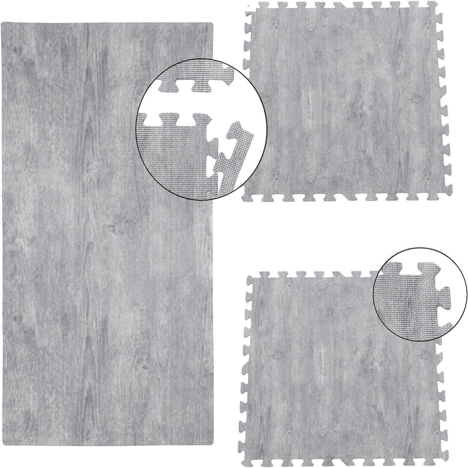 Sportmatten Set 12-teilig - EVA Puzzlematten 60x60cm Für Fitness & Yoga