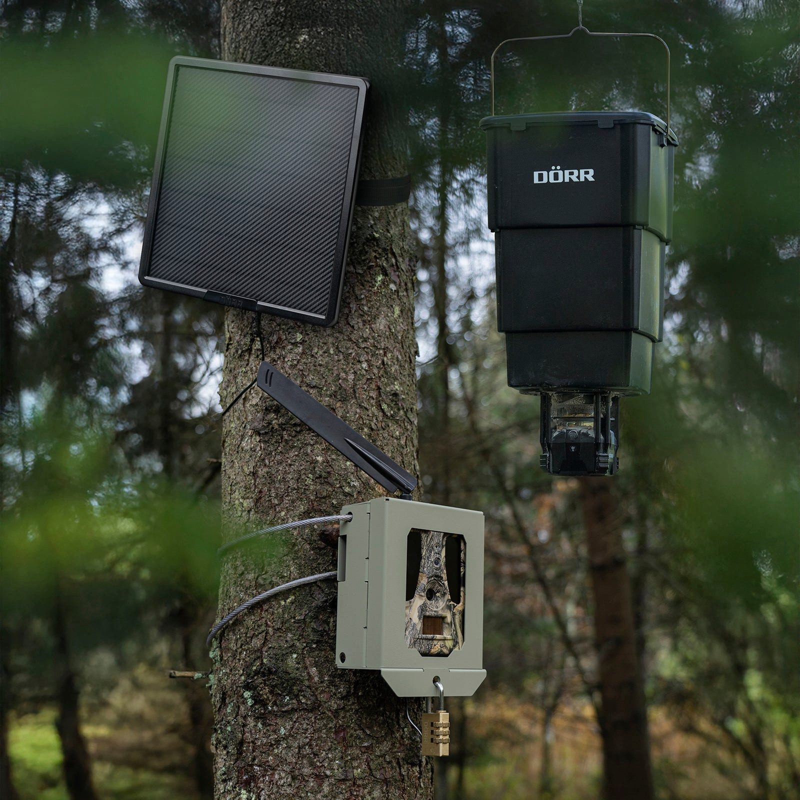 Dörr Überwachungskamera Zubehör Solarpanel 15000mAh 6V-9V-12V (Außenbereich)