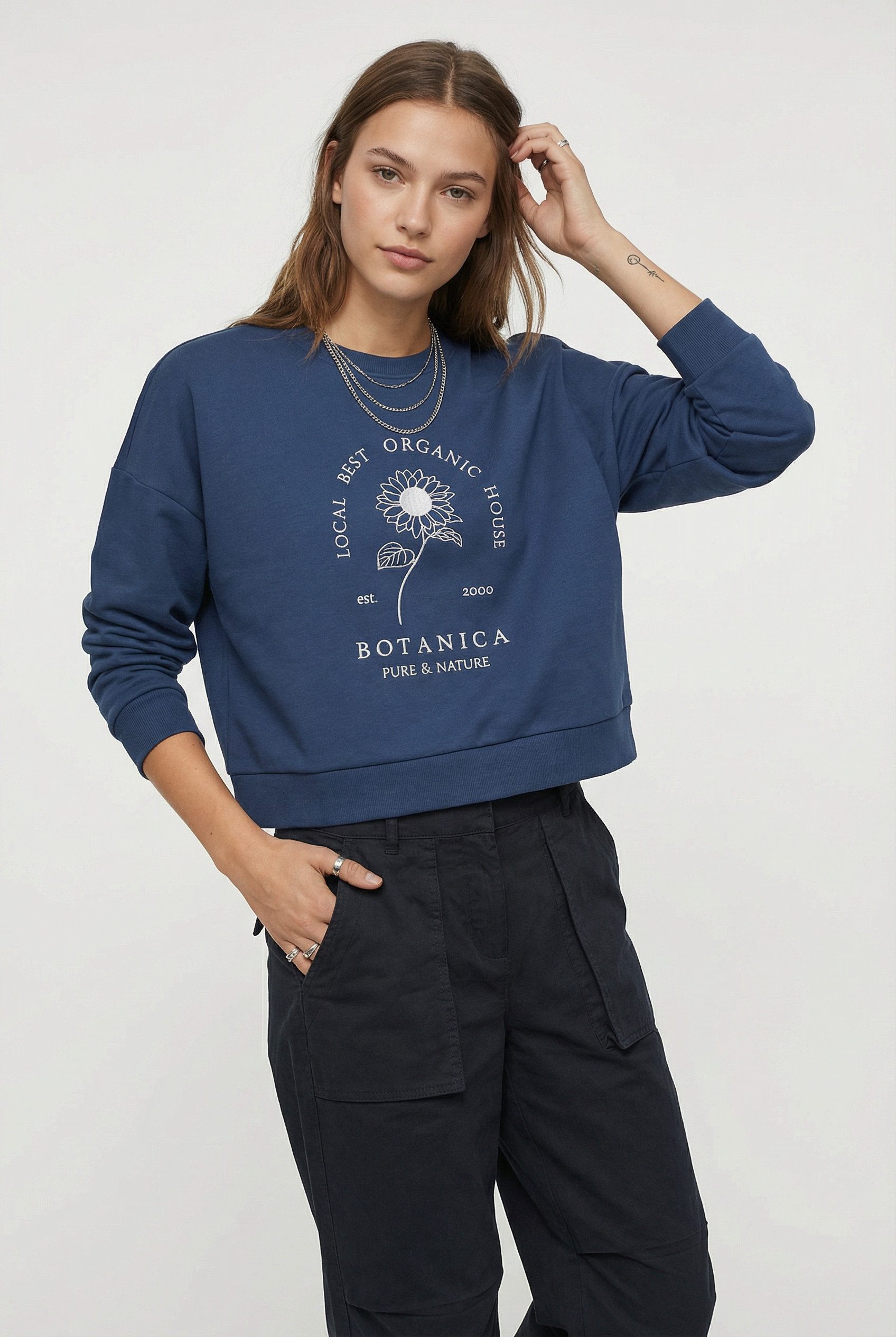 Vero Moda Sweatshirt VMULLA TRINA LS SWEAT BOX JRS mit Print