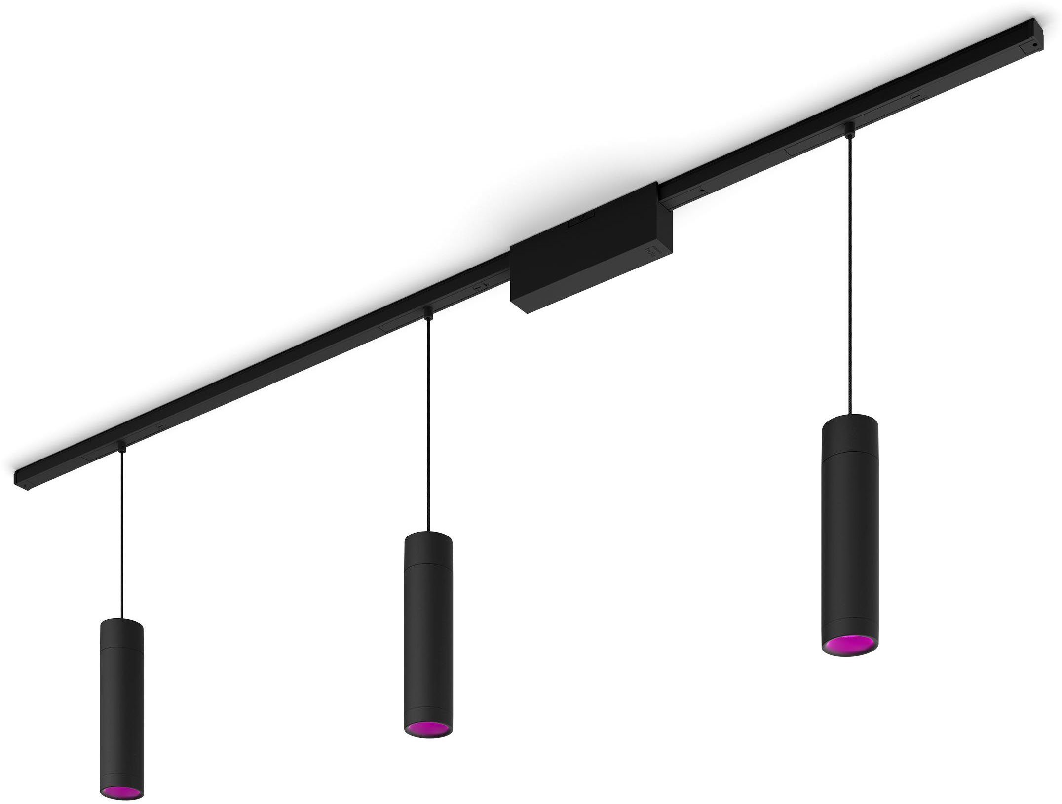 Philips Hue LED Pendelleuchte Perifo, LED Dimmer, fest Schienensystem integriert, Farbwechsler