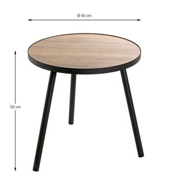 HAKU Beistelltisch HAKU Möbel Beistelltisch - schwarz - H. 52cm