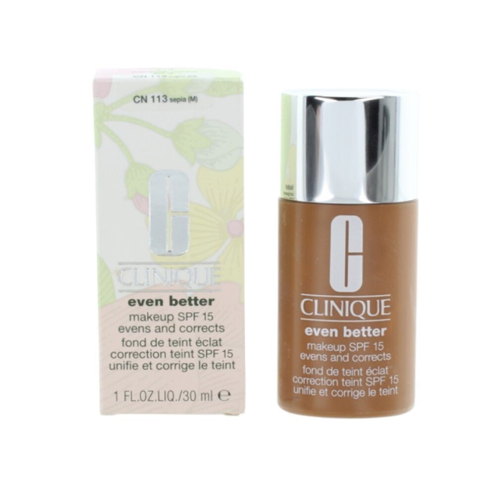 CLINIQUE Foundation Even Better Makeup Foundation Cn113 Sepia Spf15 30ml