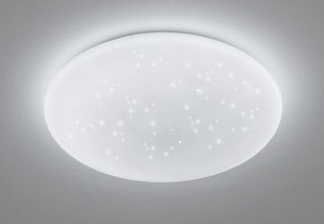 EGLO LED Deckenleuchte »GIRON - TW«, Deckenlampe Ø 40 cm, Kristalleffekt / Sternenhimmel, Fernbedienung, Farbtemperatur einstellbar 2700-6500 Kelvin, Nachtlicht, Dimmbar