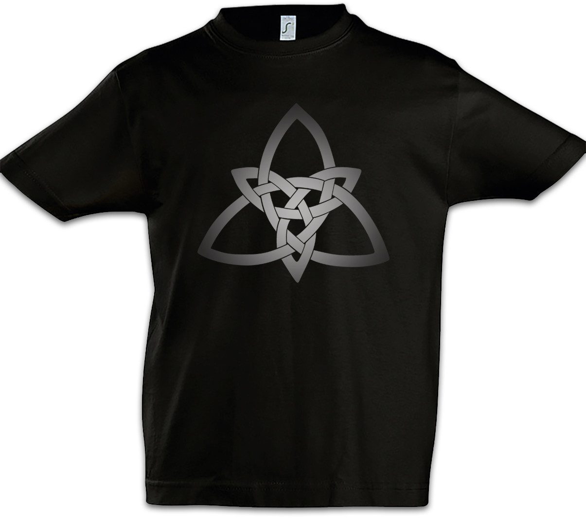 Print-Shirt Celtic Knot Logo Sign I Kinder T-Shirt Kelten Knoten Keltisch Kreuz