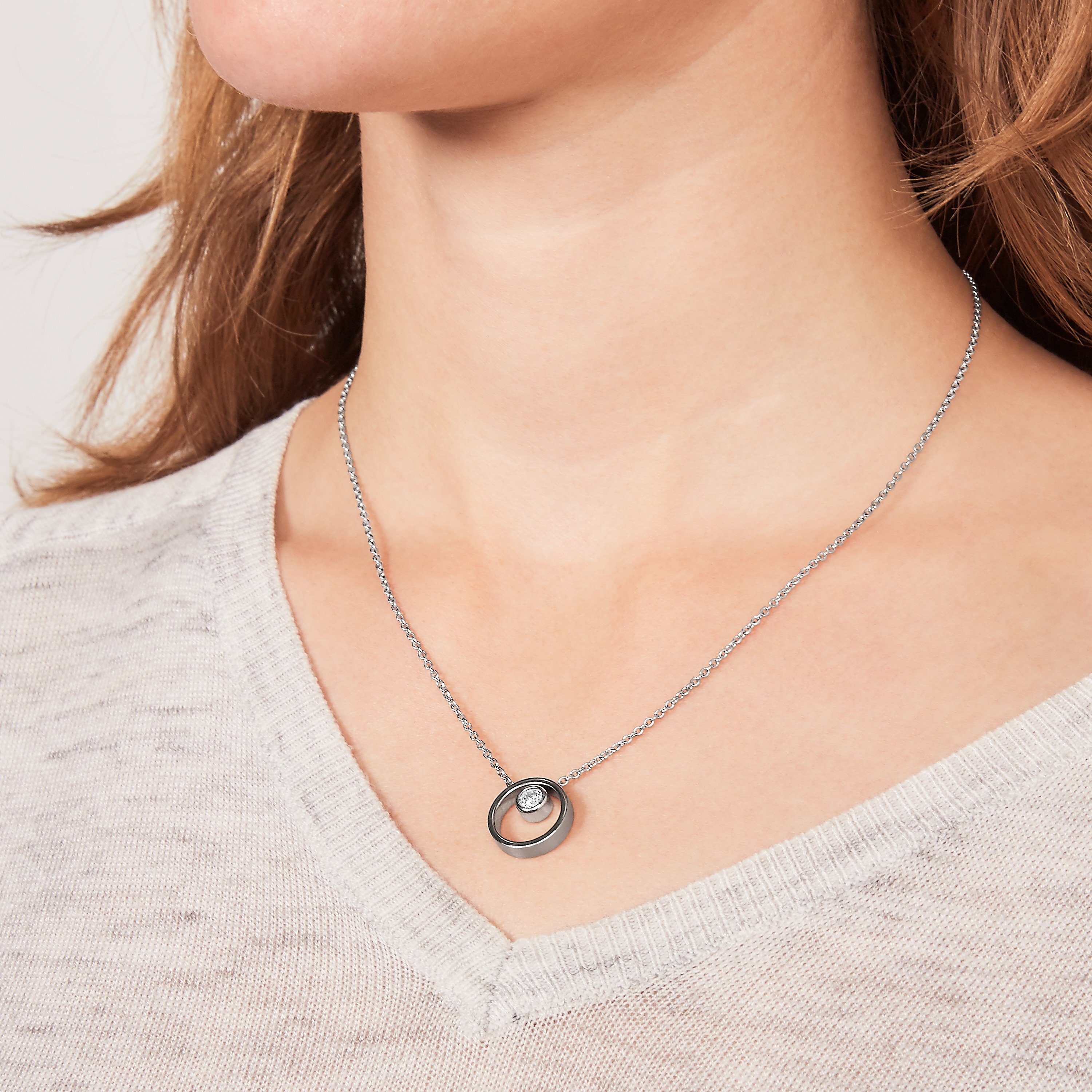 SKAGEN Kette mit Anhänger Halskette Edelstahl