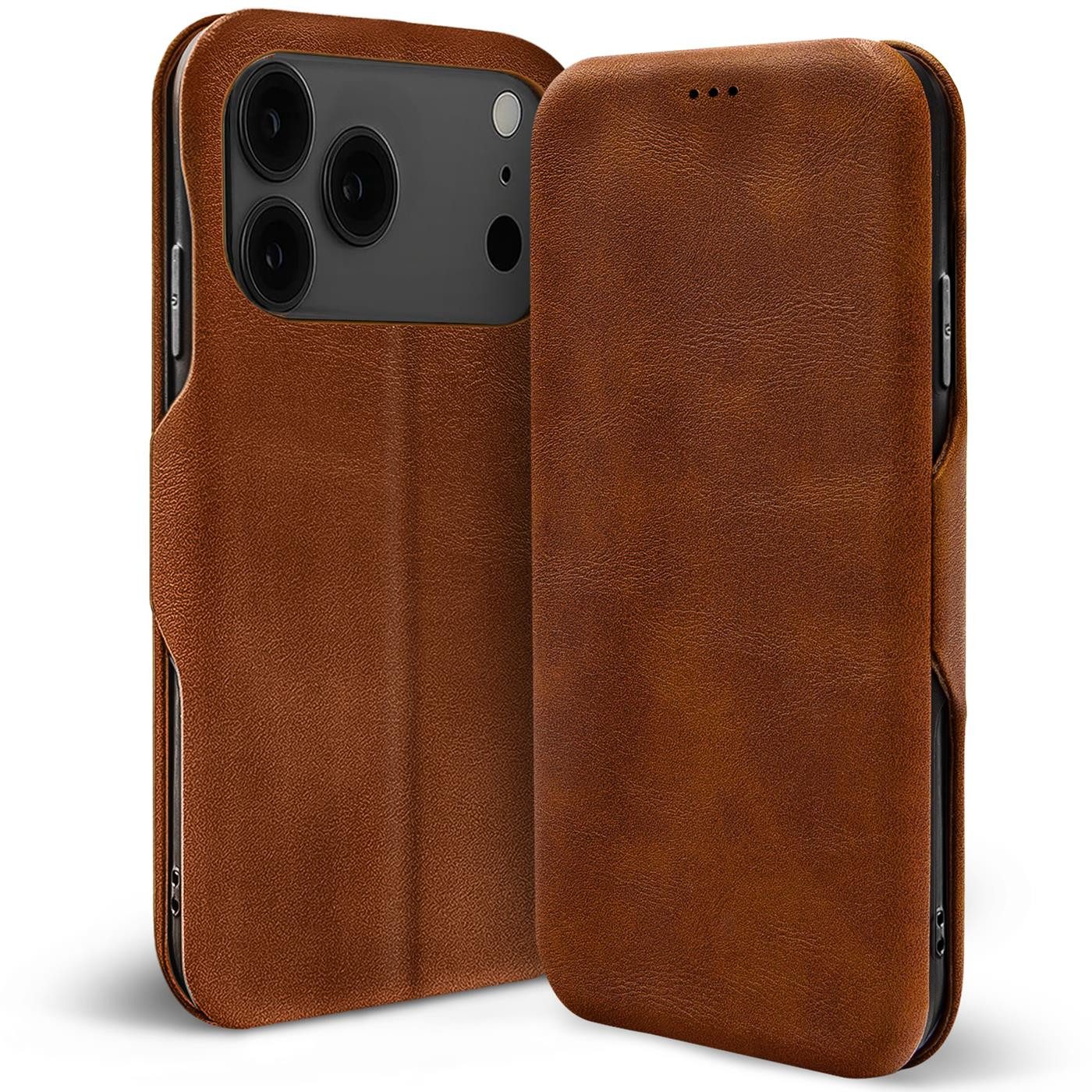 CoolGadget Handyhülle Business Premium Hülle Für iPhone 17 Pro Max 6,9 Zoll, Handy Tasche mit Kartenfach für Apple iPhone 17 Pro Max Schutzhülle