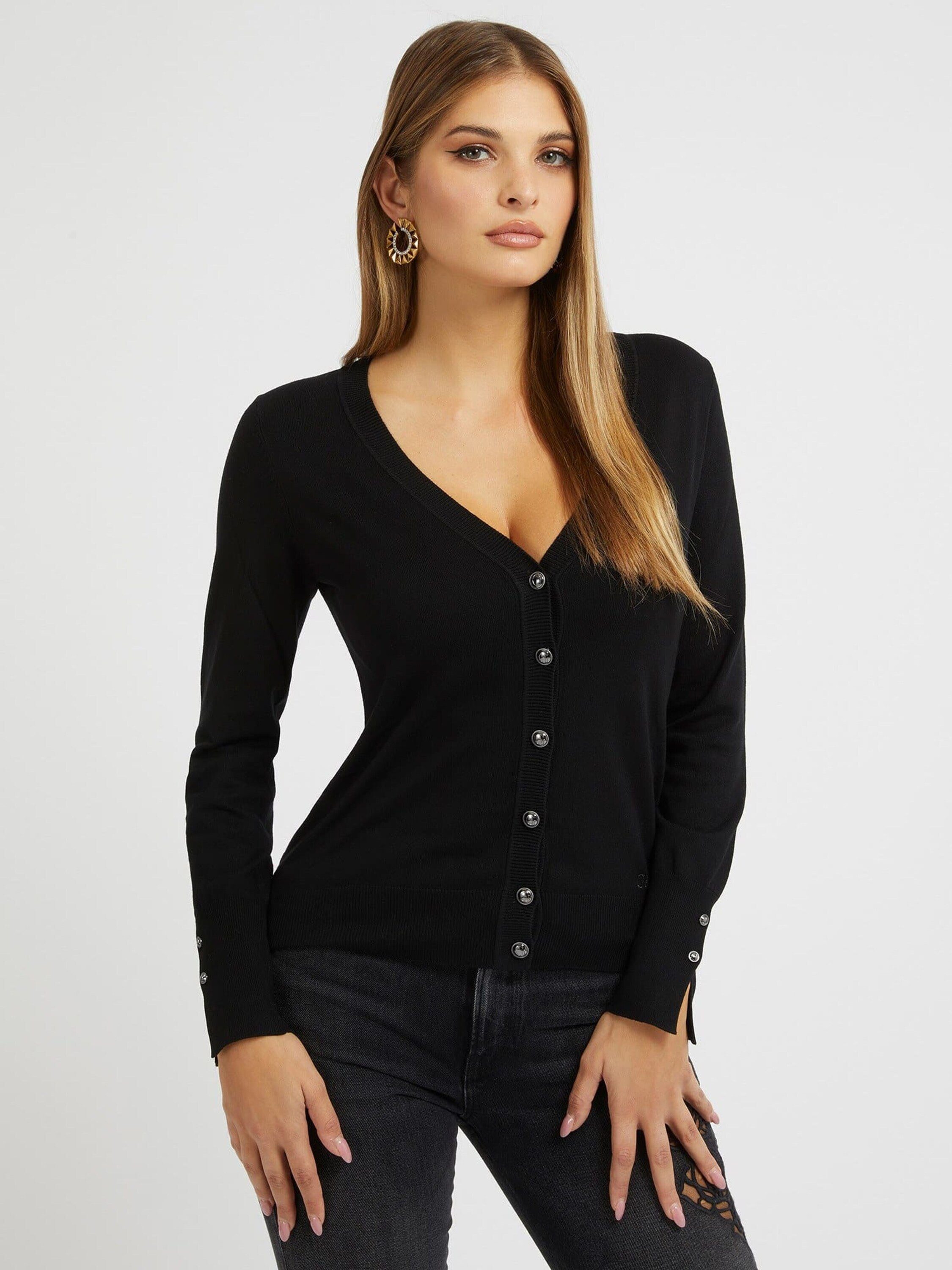Guess Strickpullover Zena (1-tlg) Ziersteine günstig online kaufen