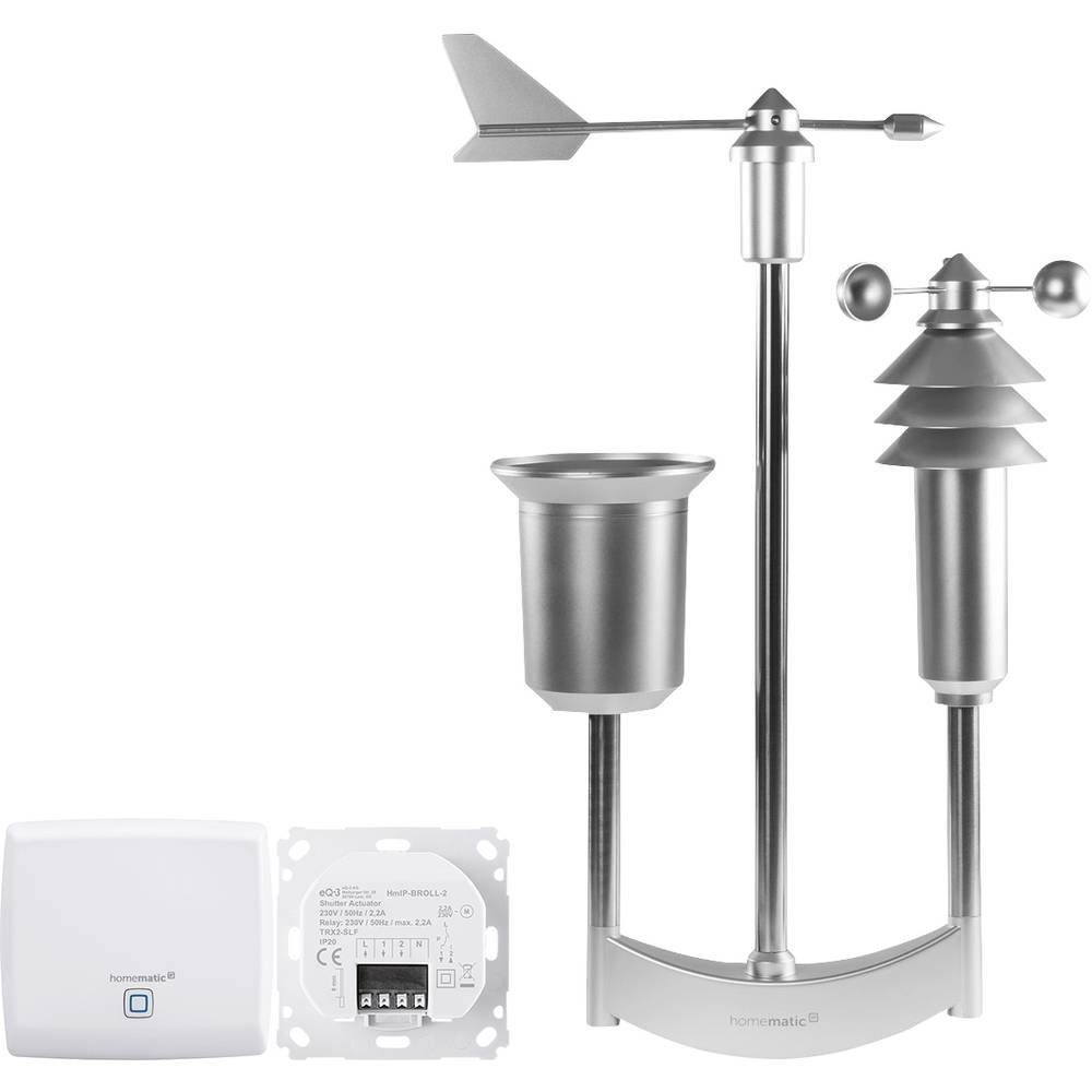 Homematic IP Set AP + Wettersensor pro + Rollladenaktor Smart-Home-Steuerelement | Smart Home Gateways