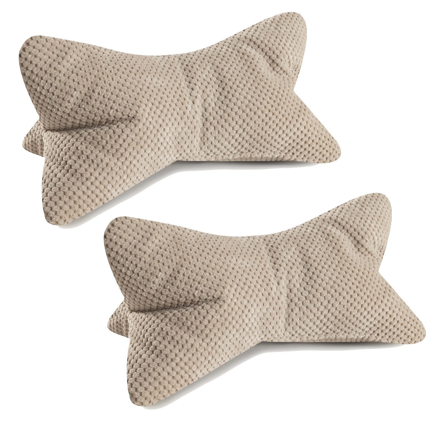 Bonvionn Dekokissen Zwei Ole Leseknochen, ergonomische Form für Nacken- oder Lendenstütze Flexible Stütze