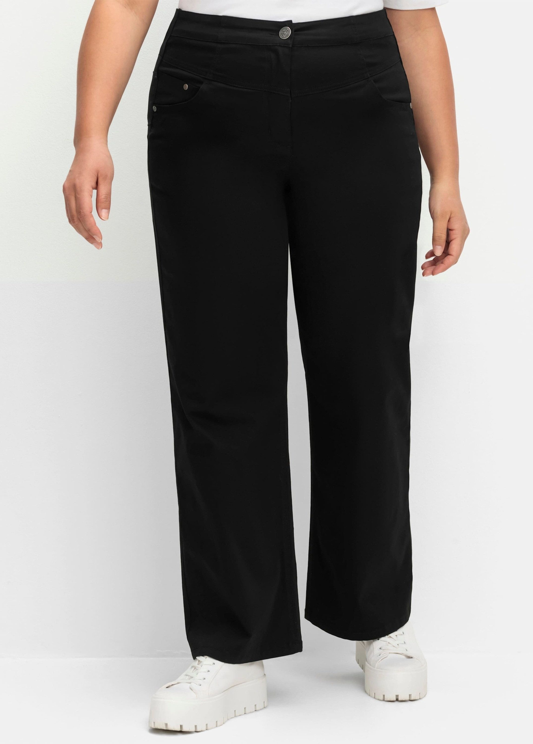 Sheego Jerseyhose Stretch-Hose im Curvy-Schnitt ANNE