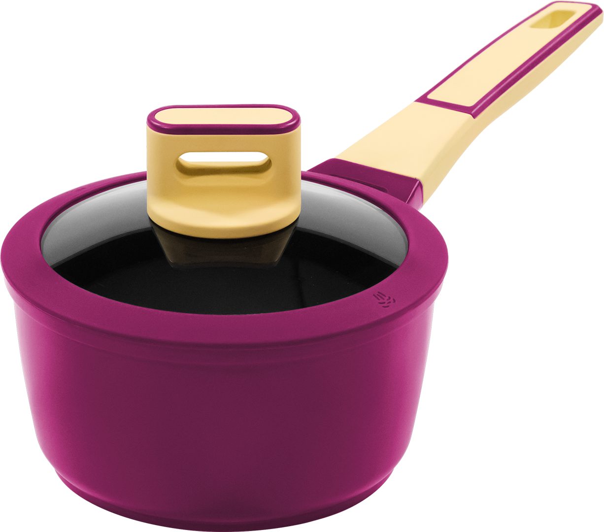 KING Kochtopf GOURMET, Aluminiumguss (Set, 8-tlg), Induktion, matte Oberfläche, Set + 3 Töpfen, 1 Stieltopf, 4 Glasdeckel