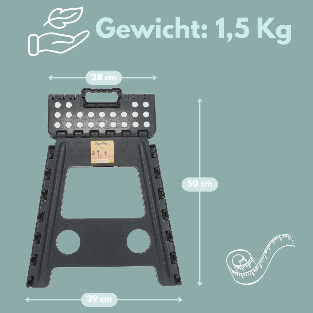 GarPet Campinghocker Klapphocker Faltbar Tritthocker Klappbar Klapptritt Faltbar Falthocker