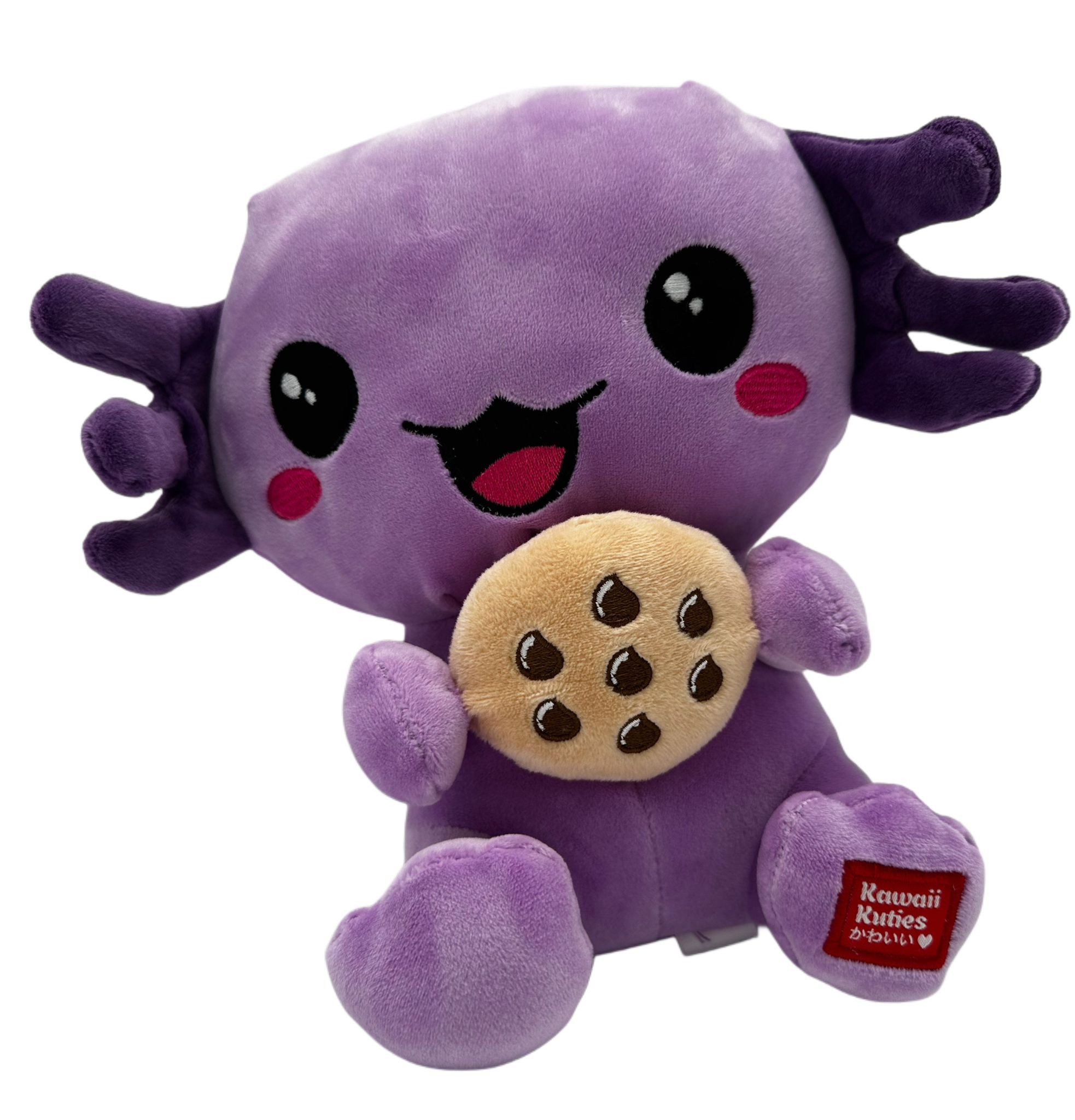 Kawaii Kuscheltier Axolotl Kuscheltier Echse Molch Figur Plüsch 24 cm Plüsch lila (1-St), Axolotl Plüschtier Molch Kuscheltier Figur Plüschtier Wassertier