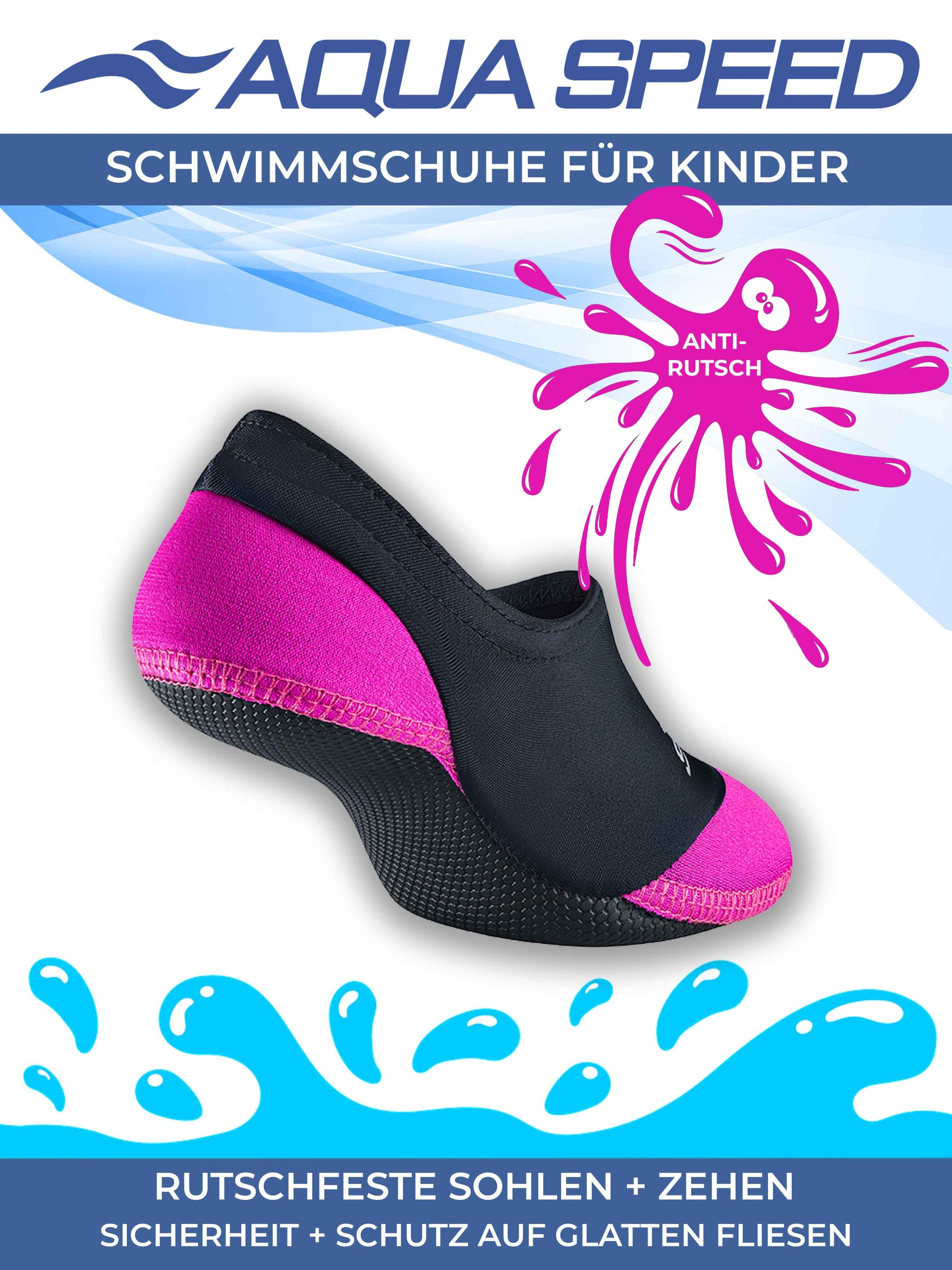 Aqua Speed Surfsocken Damen 36/37 – Sicherer Halt & schnelltrocknend Wasserschuh (Leichte Wassersocken – angenehm & atmungsaktiv, Neopren Wassersocken Schwimmaccessoires) Bequeme Wassersocken in Blau – Perfekter Halt & schnelltrocknend