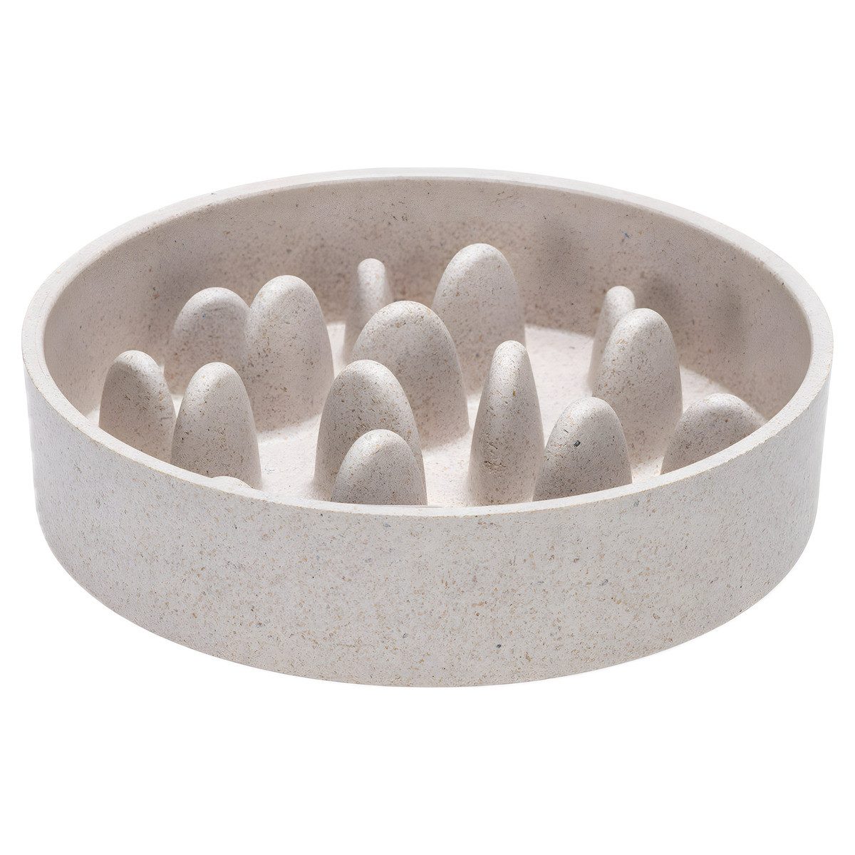 Antischlingnapf Antischling-Napf Pom beige aus Bambus für Hunde