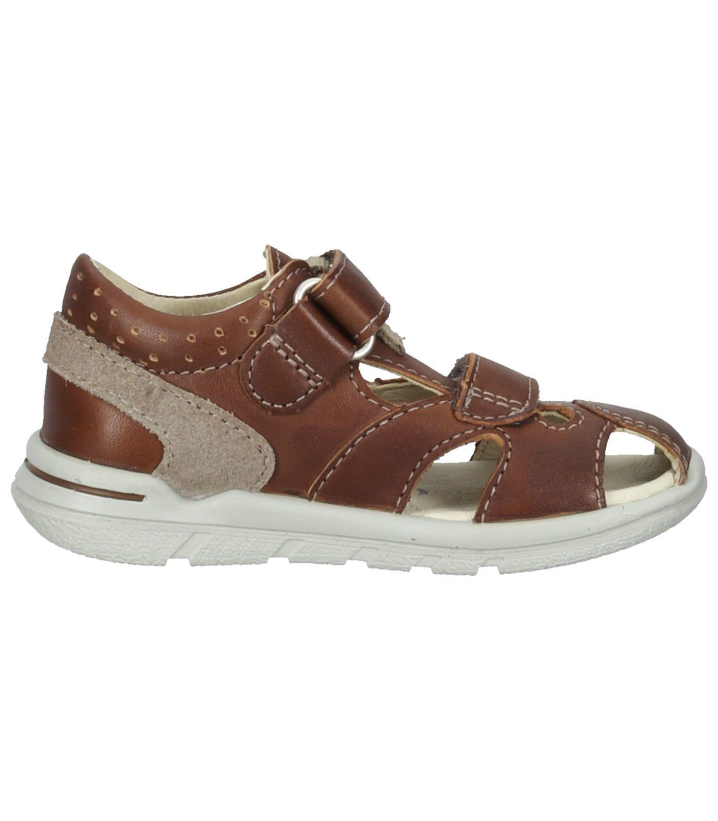 Pepino Sandalen Leder Riemchensandalette Cognac