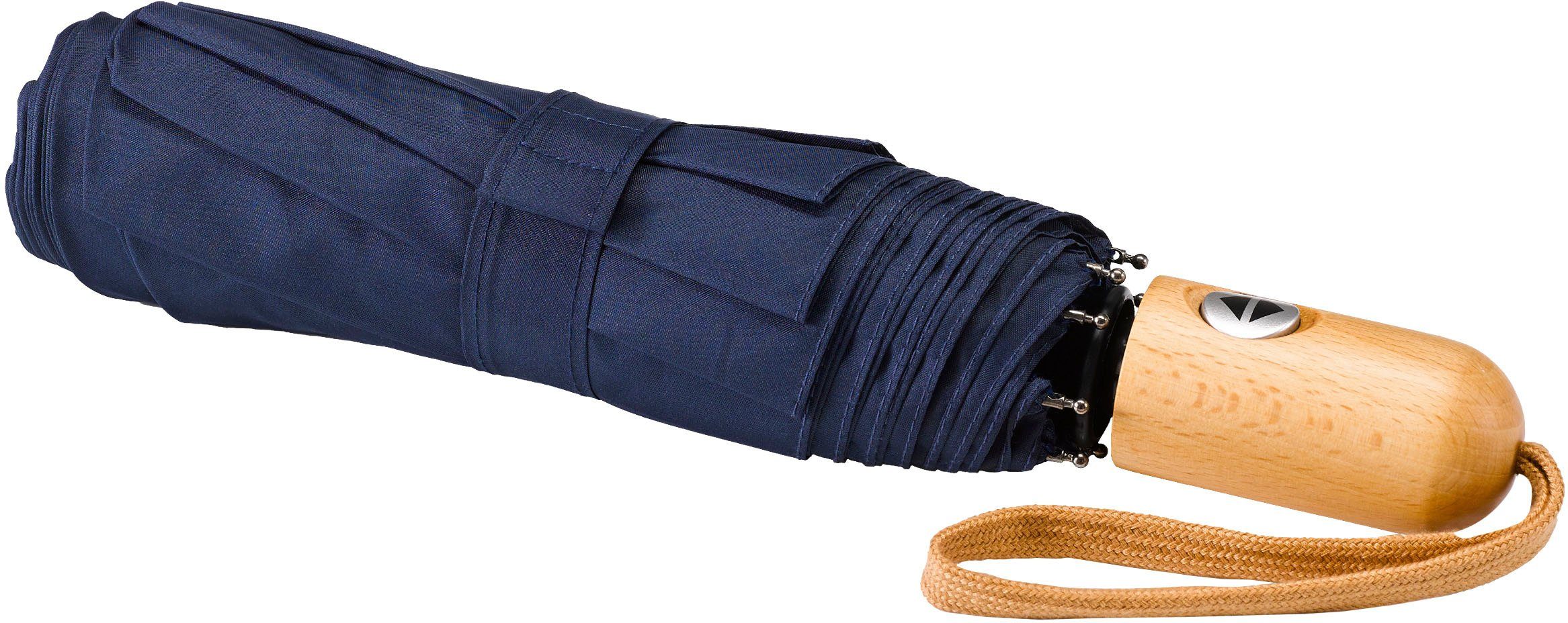 Taschenregenschirm marineblau EuroSCHIRM® Umwelt-Taschenschirm,