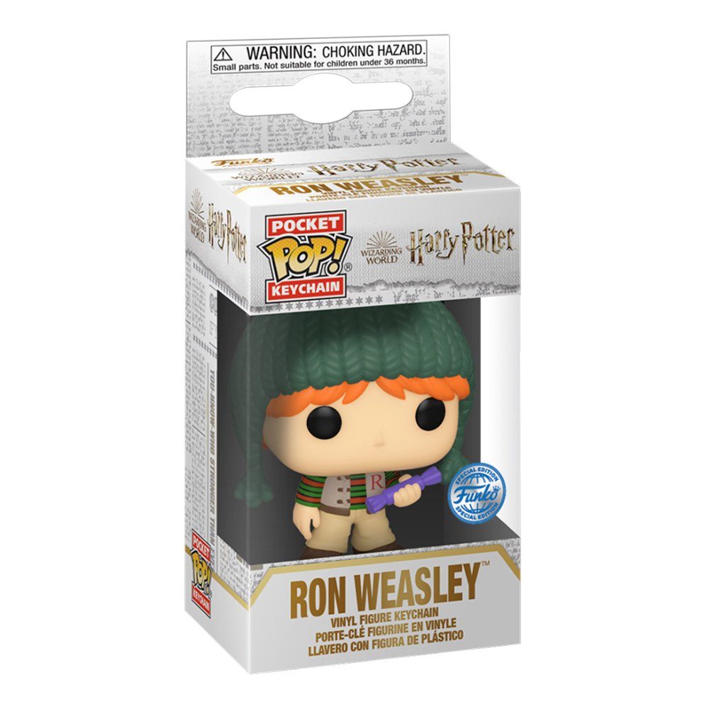 Pocket Ron Funko Weasley Harry - Potter Schlüsselanhänger POP! Holiday