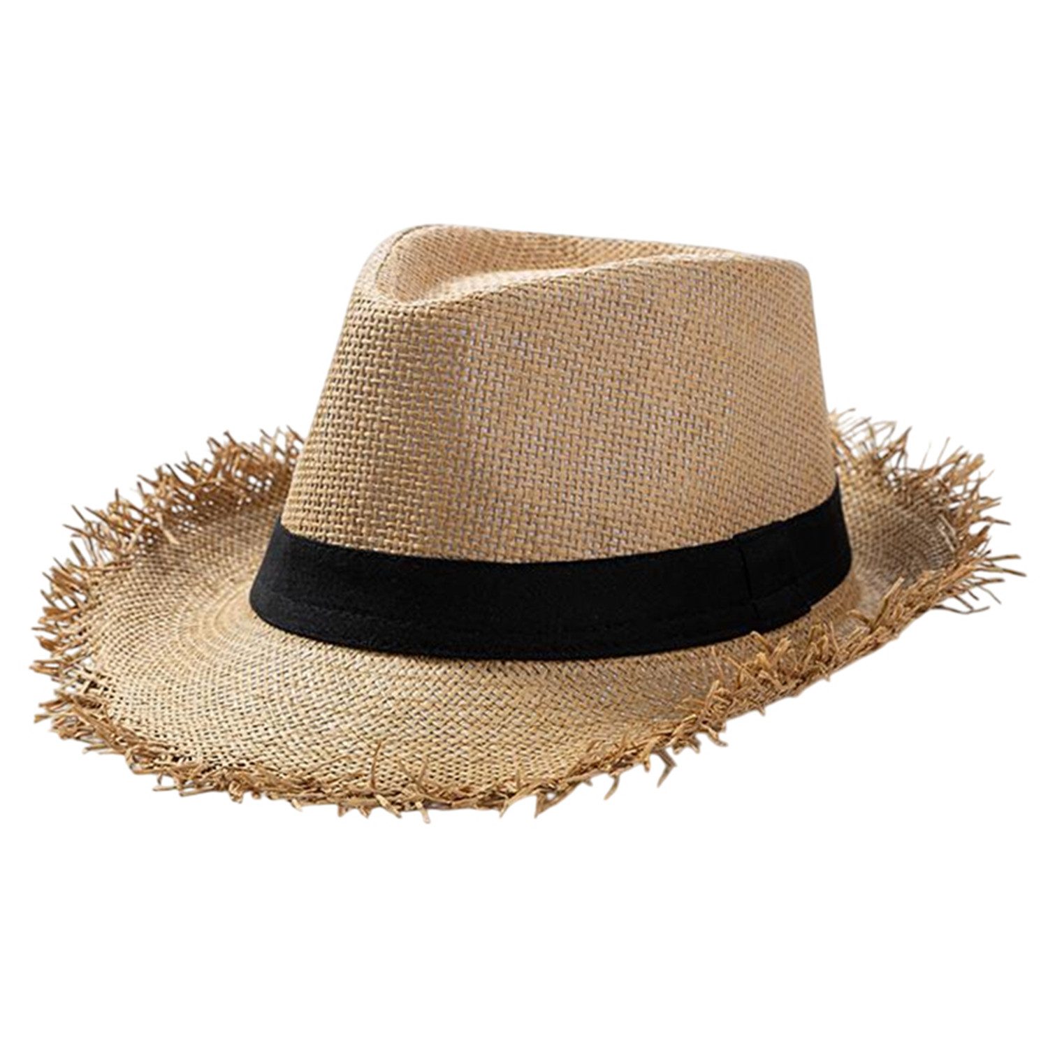 Refttenw Sonnenhut Unisex Panamahut,Strandhut UV-Schutz,Sommerhut,Strohhut günstig online kaufen
