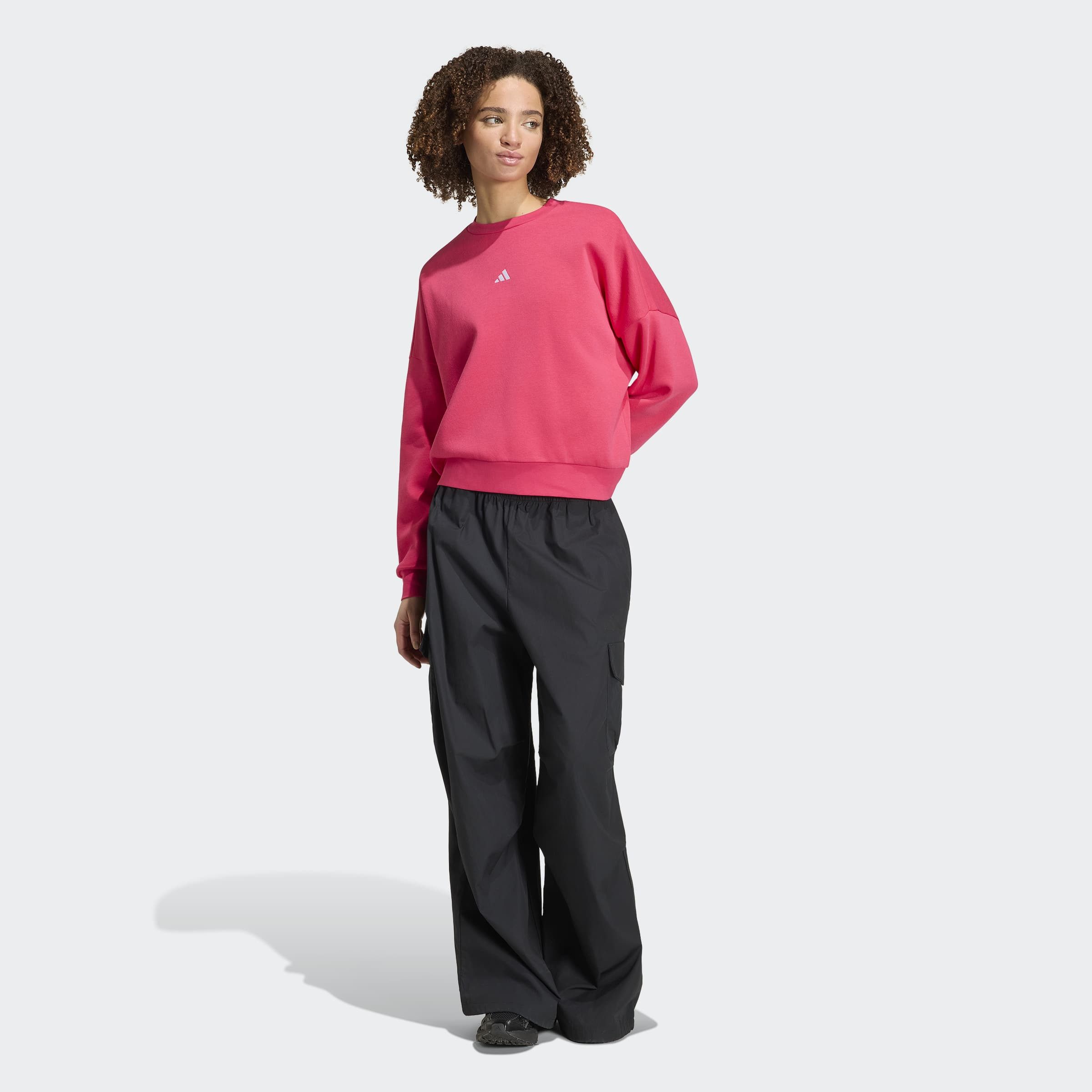 adidas Sportswear Sweatshirt ESSENTIALS SMALL LOGO FEELCOMFY mit flauschiger Innenseite – Bild 5 von 5