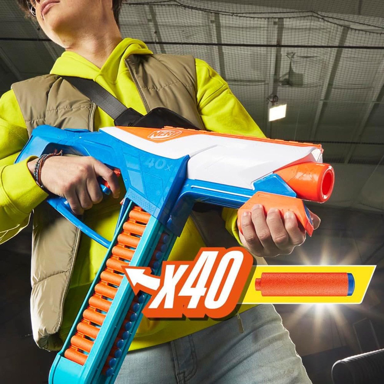 Nerf Spielwelt N SERIES INFINITE, Blaster, 40-Dart-Clip-Magazin, EXTRA: 16 Dart Aufbewahrung, ab 8 Jahre