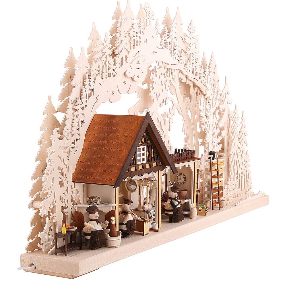 RATAGS Kunsthandwerk Schwibbogen 3D-Schwibbogen Kochprofis (72x42,5x11cm) von RATAGS Holzdesign