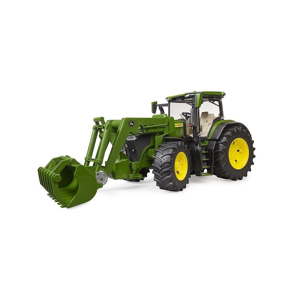 Bruder® Modelltraktor Traktor John Deere 7R350 mit Frontlader, 03151 Spielzeugtraktor Spielzeugauto Grün