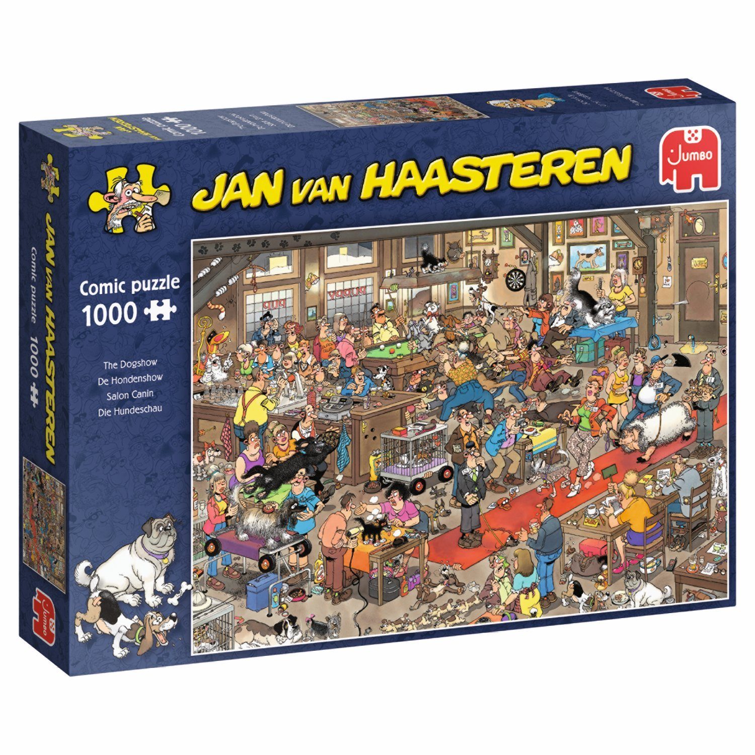 Jan van Haasteren Puzzle Jan van Haasteren Die Hundeschau 1000 Teile Puzzle, 1000 Puzzleteile, Made in Europe