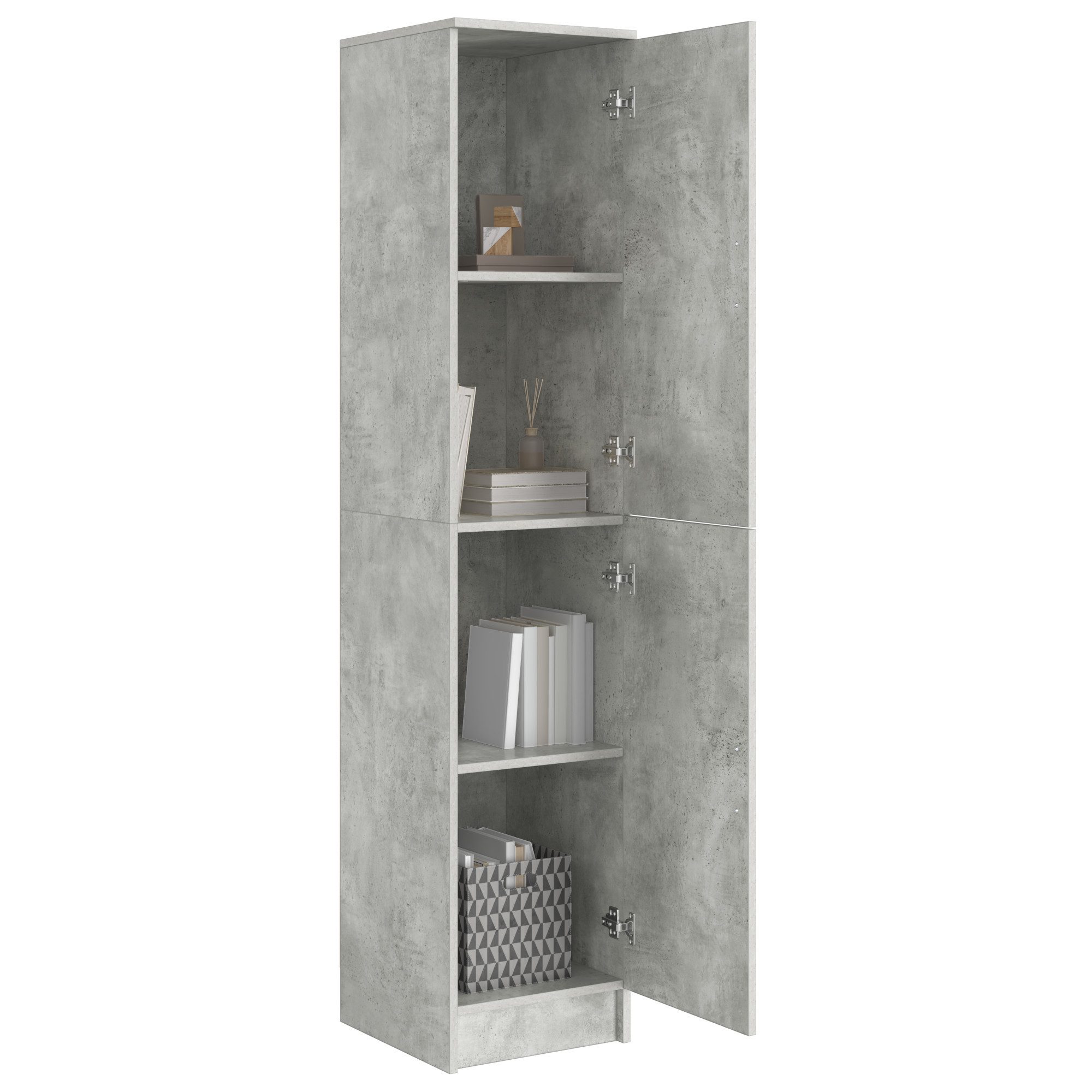 vidaXL Sideboard Buffet-Schrank Beton grau MDF günstig online kaufen