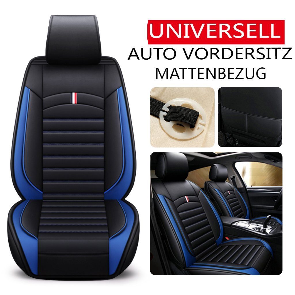 ELUTO Autositzbezug, 1-tlg., Universal Luxus Autositzauflage Vordersitzkissen Kunstleder