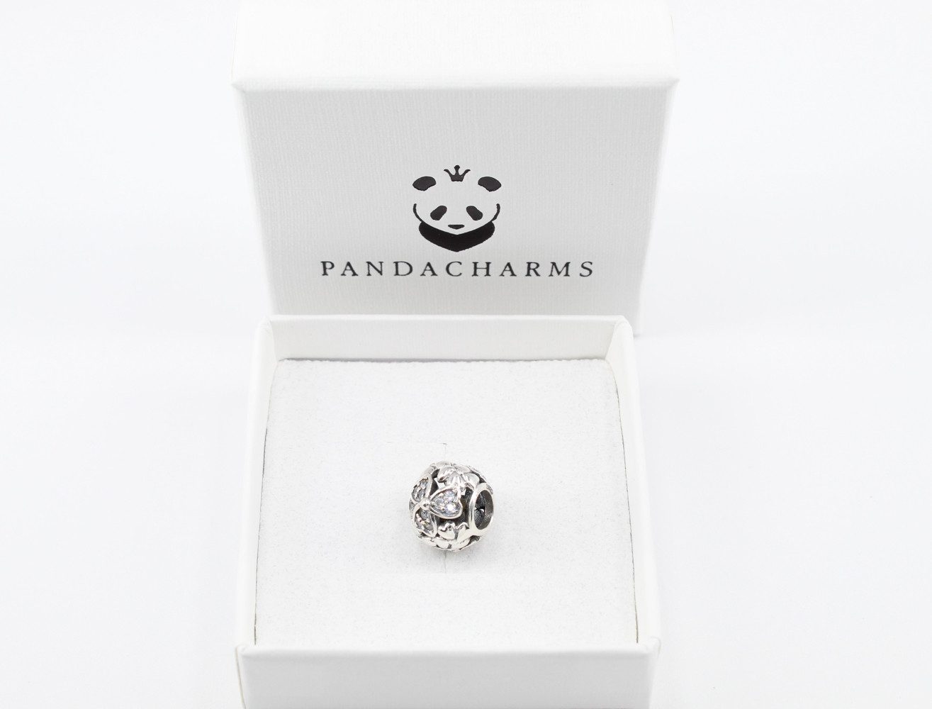 PANDACHARMS Bead Glücksklee mit Herzen Charm für Charm Armband, 925er Silbe günstig online kaufen