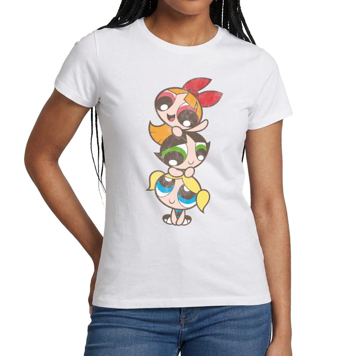 T-Shirt Powerpuff Girls Mädchenturm Frauen T-Shirt