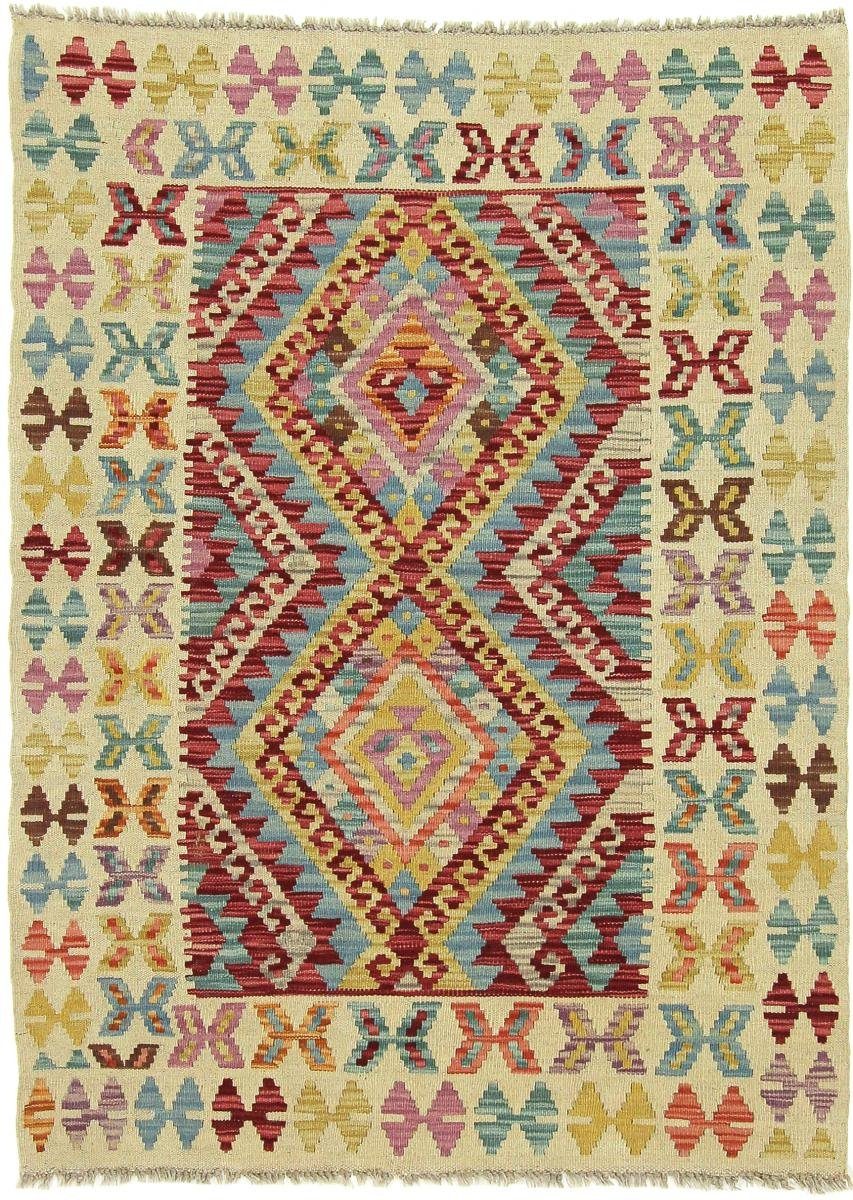 Orientteppich Kelim Afghan 109x148 Handgewebter Orientteppich, Höhe: Trading, mm rechteckig, Nain 3