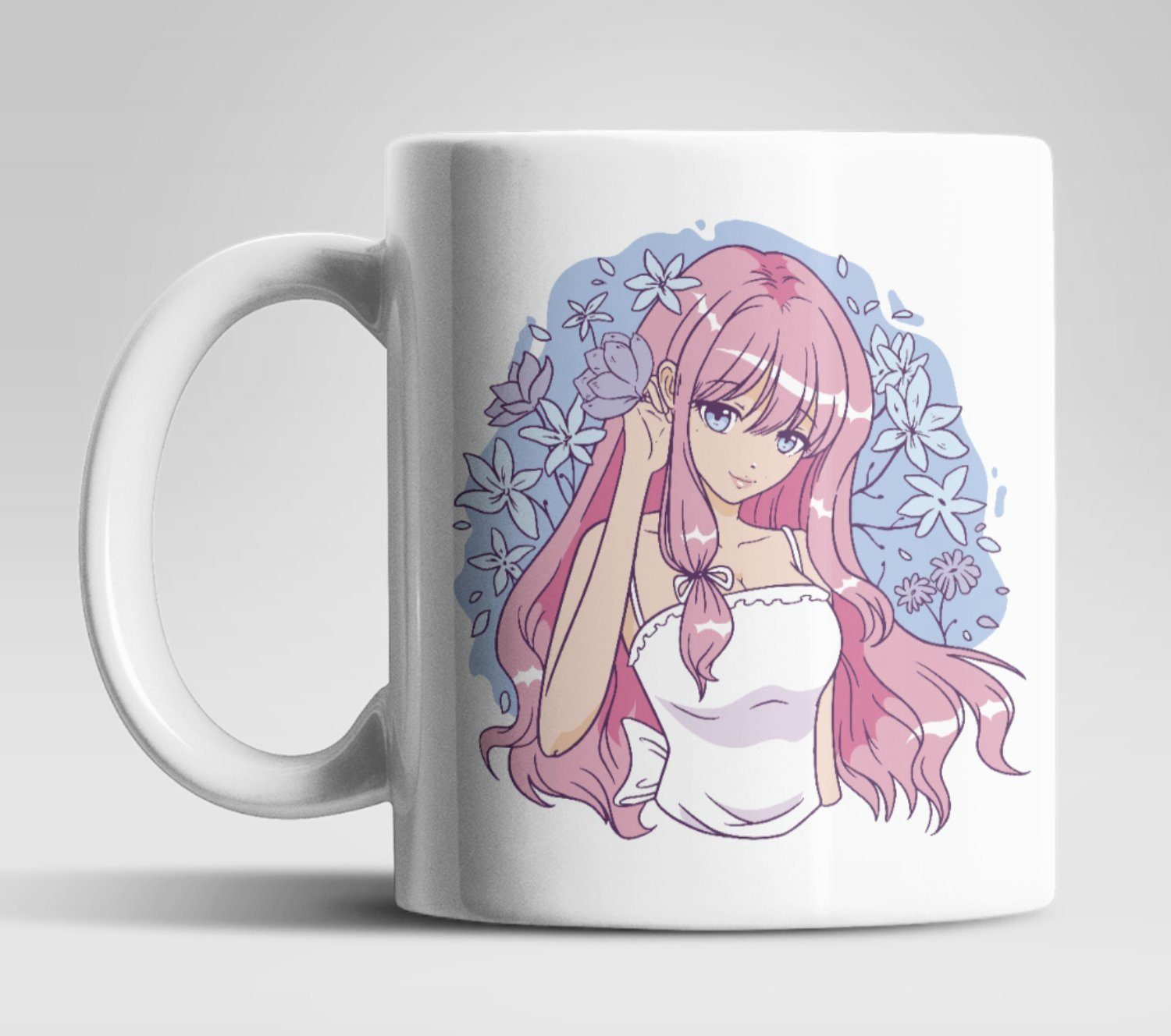 WS-Trend Tasse Anime Sweet Girl Kaffeetasse Teetasse mit Motiv, Keramik, 330 ml