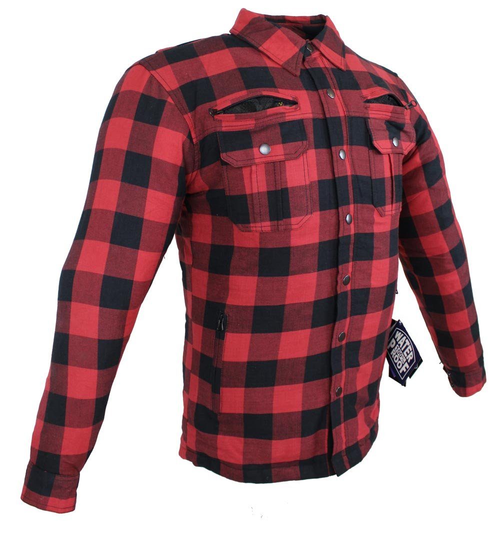 Alpha Speeds Motorradjacke Flanell-Holzfäller Motorrad KEV ARAMID Lumber Bi günstig online kaufen