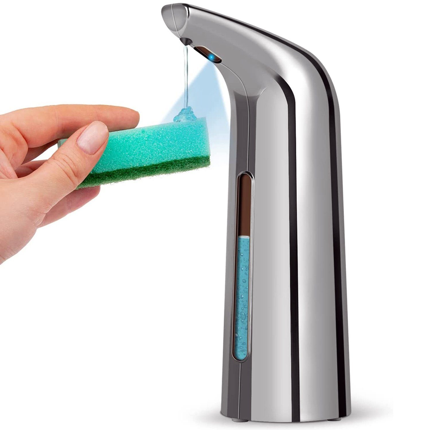 zggzerg Spülmittelspender Seifenspender elektrischer Seifenspender,400ml,automatisch, kontaktlos, 400ml