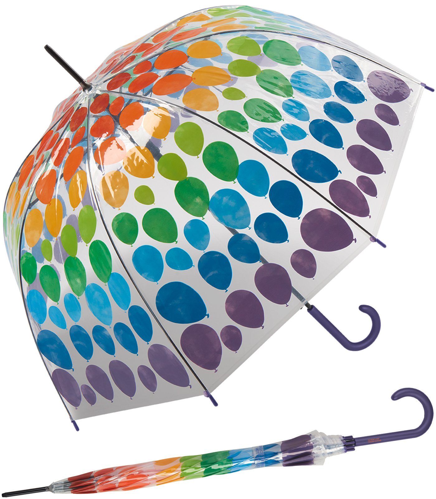 United Colors of Benetton Stockregenschirm Glockenschirm mit Automatik tran günstig online kaufen