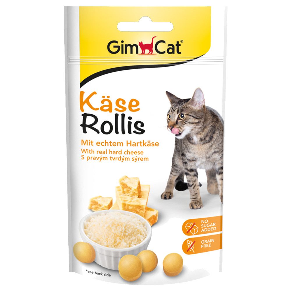 GimCat Käse-Rollis 40 g, Snack für: Katze