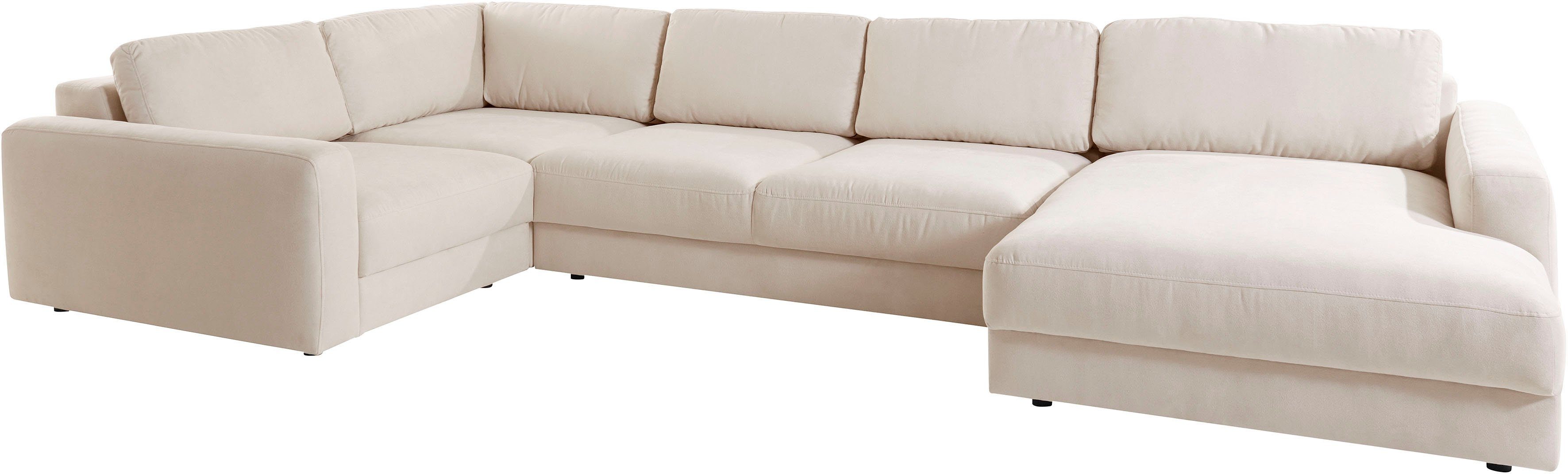 Home affaire Wohnlandschaft Bloomfield, Mega Polsterecke, Breite 390cm, viel Platz, U-Form, In verschiedenen Größen bestellbar